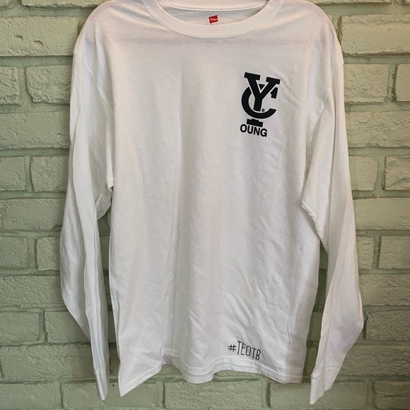 Hanes Other - Young & Reckless White Long Sleeve Tee